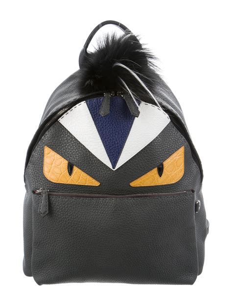 fendi monster backpack with fur